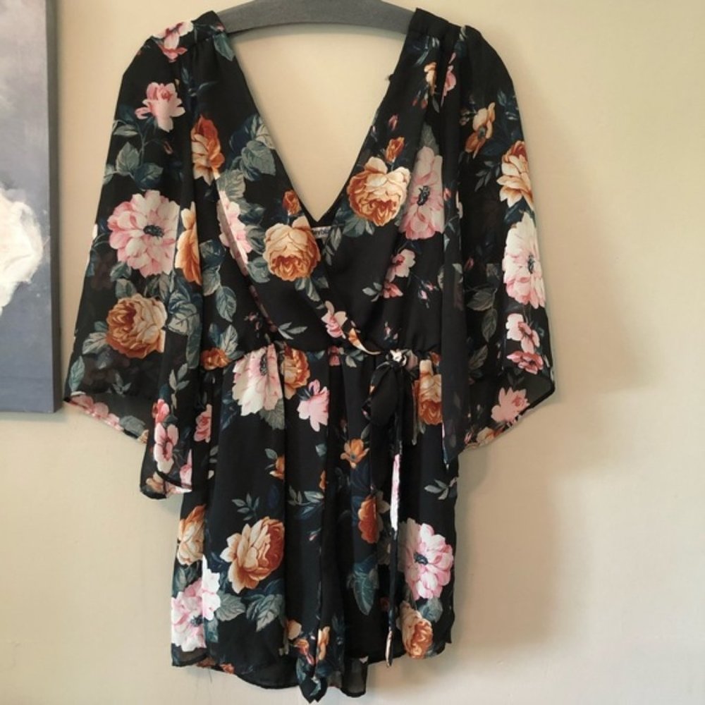 Baily Blue Romper Jumper **PLUS SIZE**